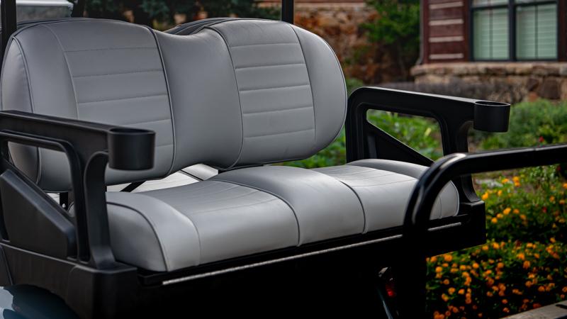 New Rear Facing Golf Cart Seat with Convenient Enclosed Storage